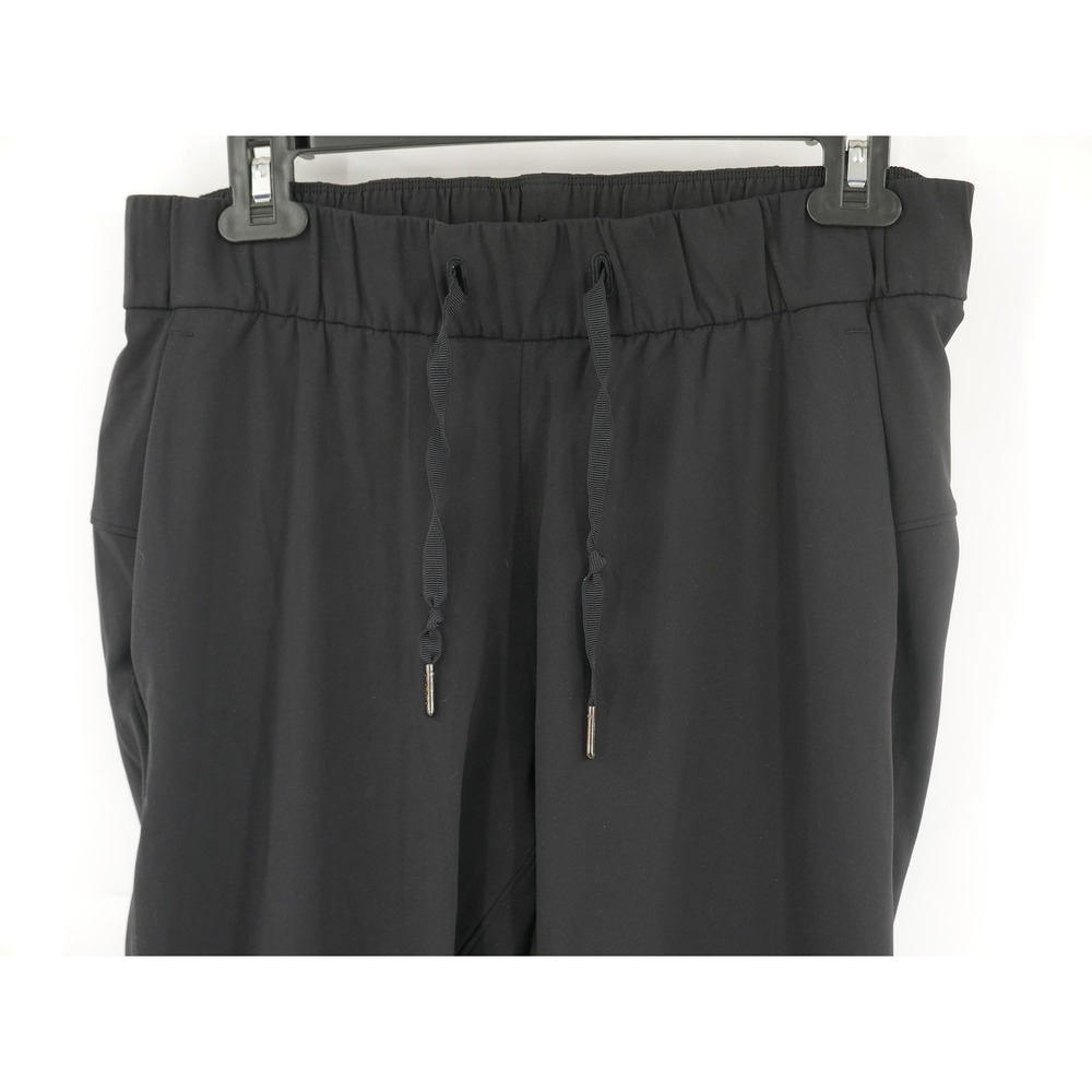 Lululemon On the Fly Jogger Pants Black Elastic Waist Drawstring Women's 6